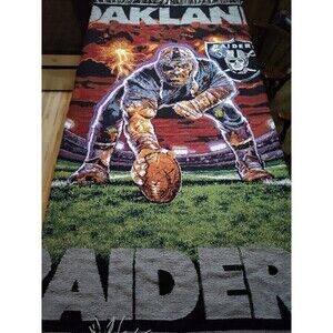 Vintage Oakland Raiders Tapestry Sherpa Throw The Northwest Company